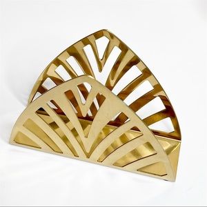 Gold Brass Napkin Holder